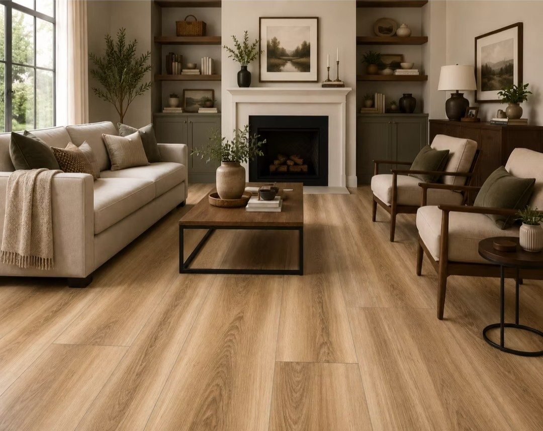 Luxury vinyl plank flooring